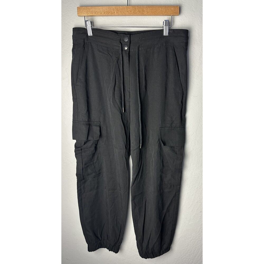 NWT Zara Women's Button Front Drop Crotch Harem Pants Size MEDIUM